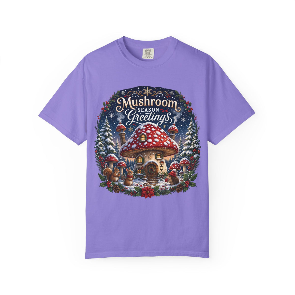 Mushroom Season's Greetings T‑Shirt