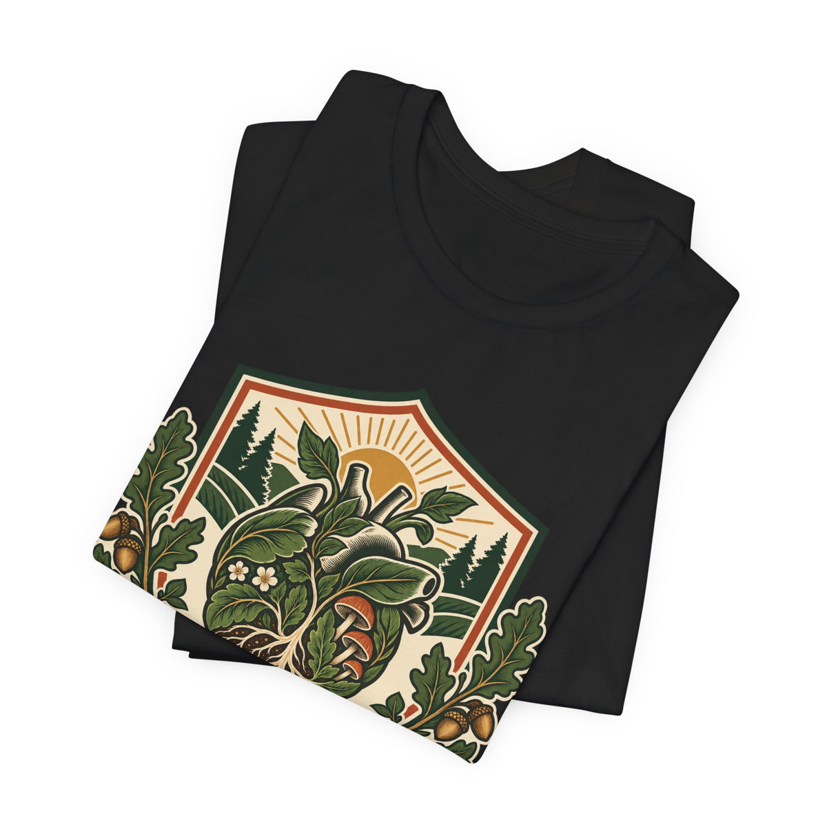 Home Is Where the Heart Grows Botanical Varsity Tee - Corrected
