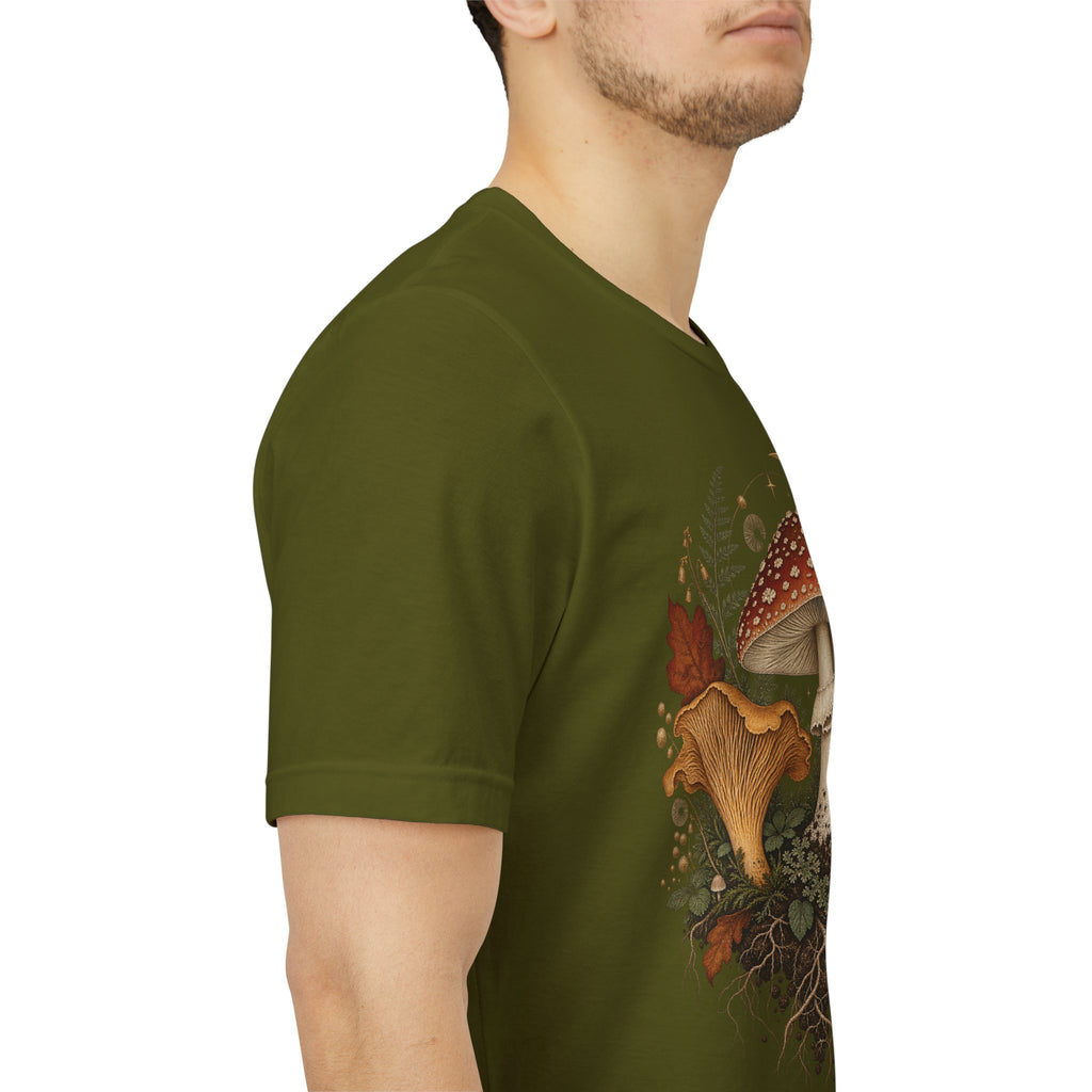 Mushroom Moon T‑Shirt — Vintage Foraged Fungi Tee