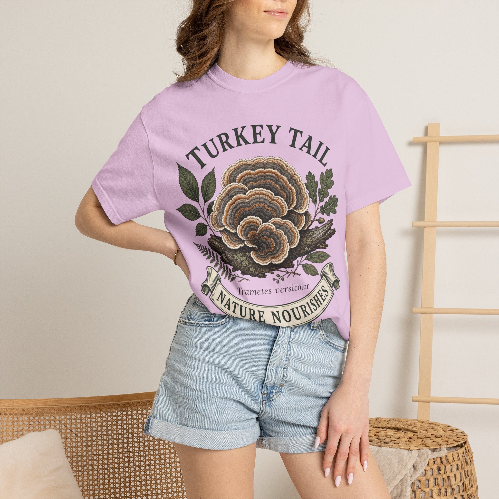 Turkey Tail Mushroom T-Shirt — Nature Nourishes Botanical Tee