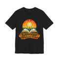 Knowledge Replaces Fear Retro Book Lightbulb Tee