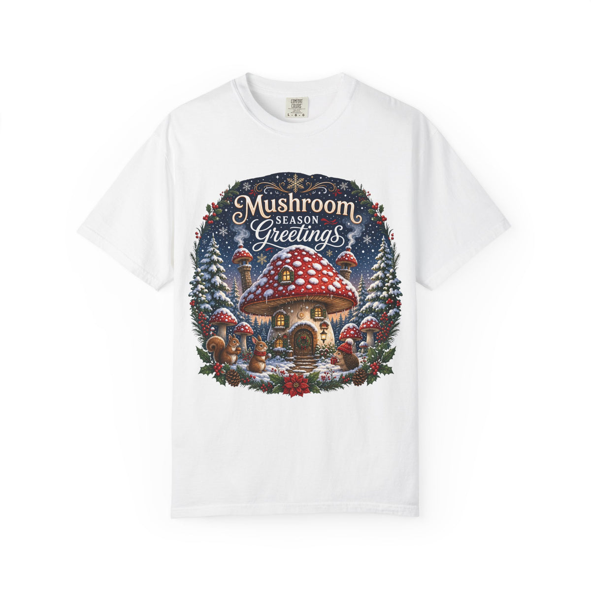 Mushroom Season's Greetings T‑Shirt