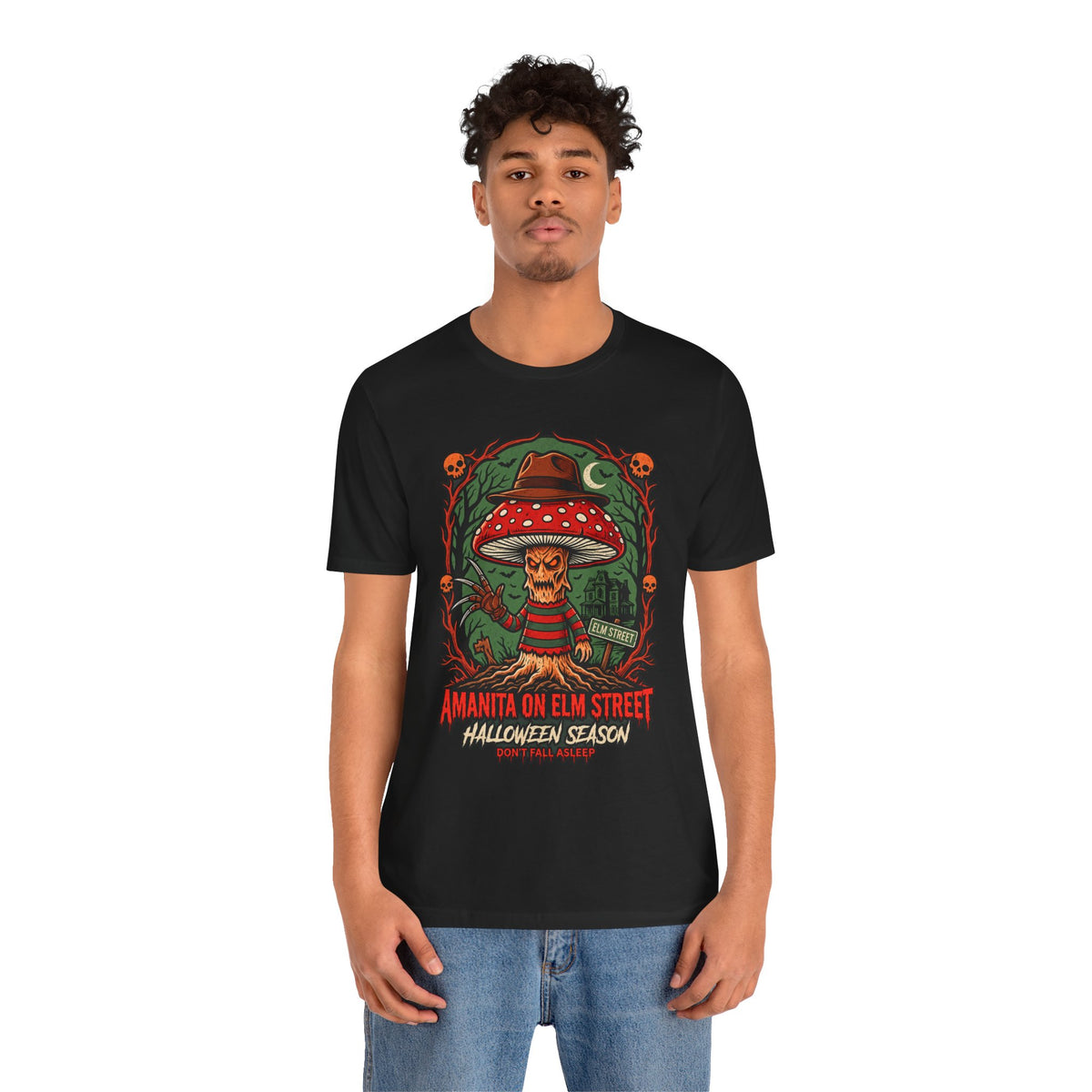Amanita on Elm Street Halloween Tee