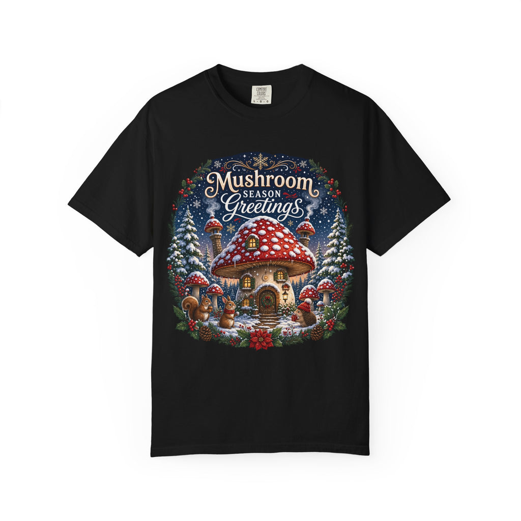 Mushroom Season's Greetings T‑Shirt