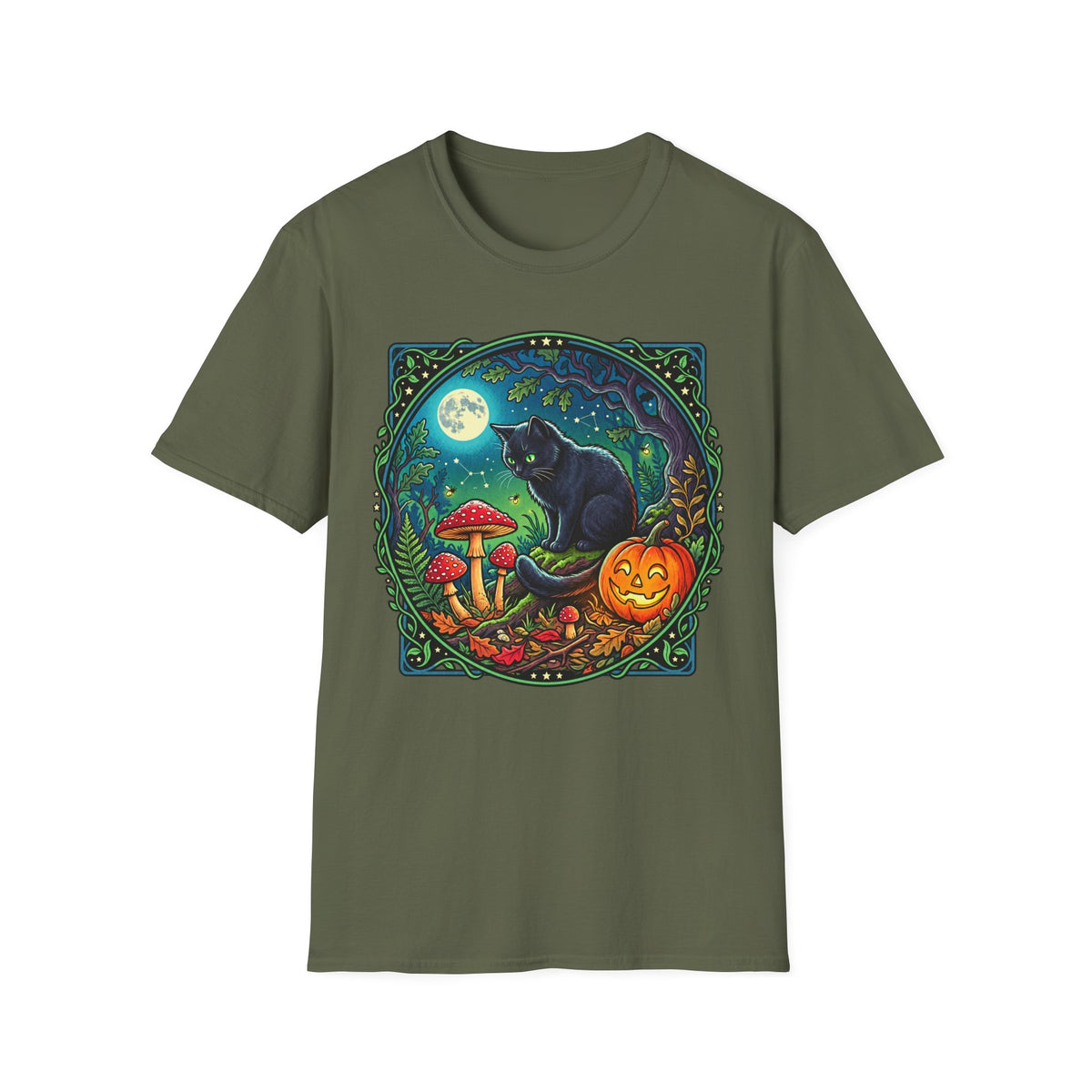 Festive Mushroom Halloween Tee | Universal Apparel Master