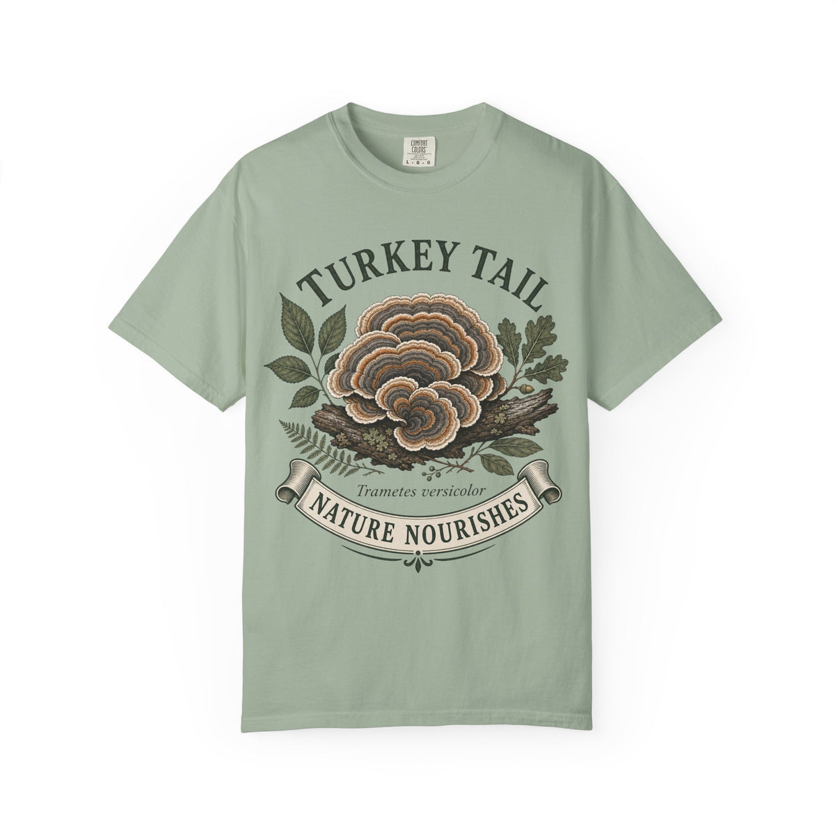 Turkey Tail Mushroom T-Shirt — Nature Nourishes Botanical Tee