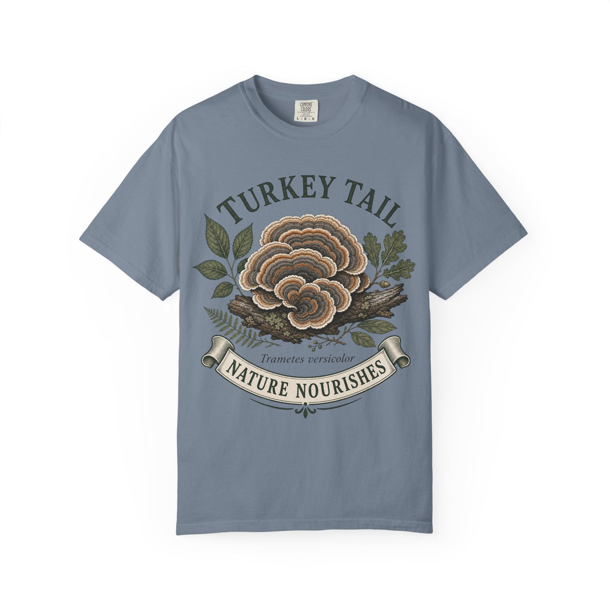 Turkey Tail Mushroom T-Shirt — Nature Nourishes Botanical Tee