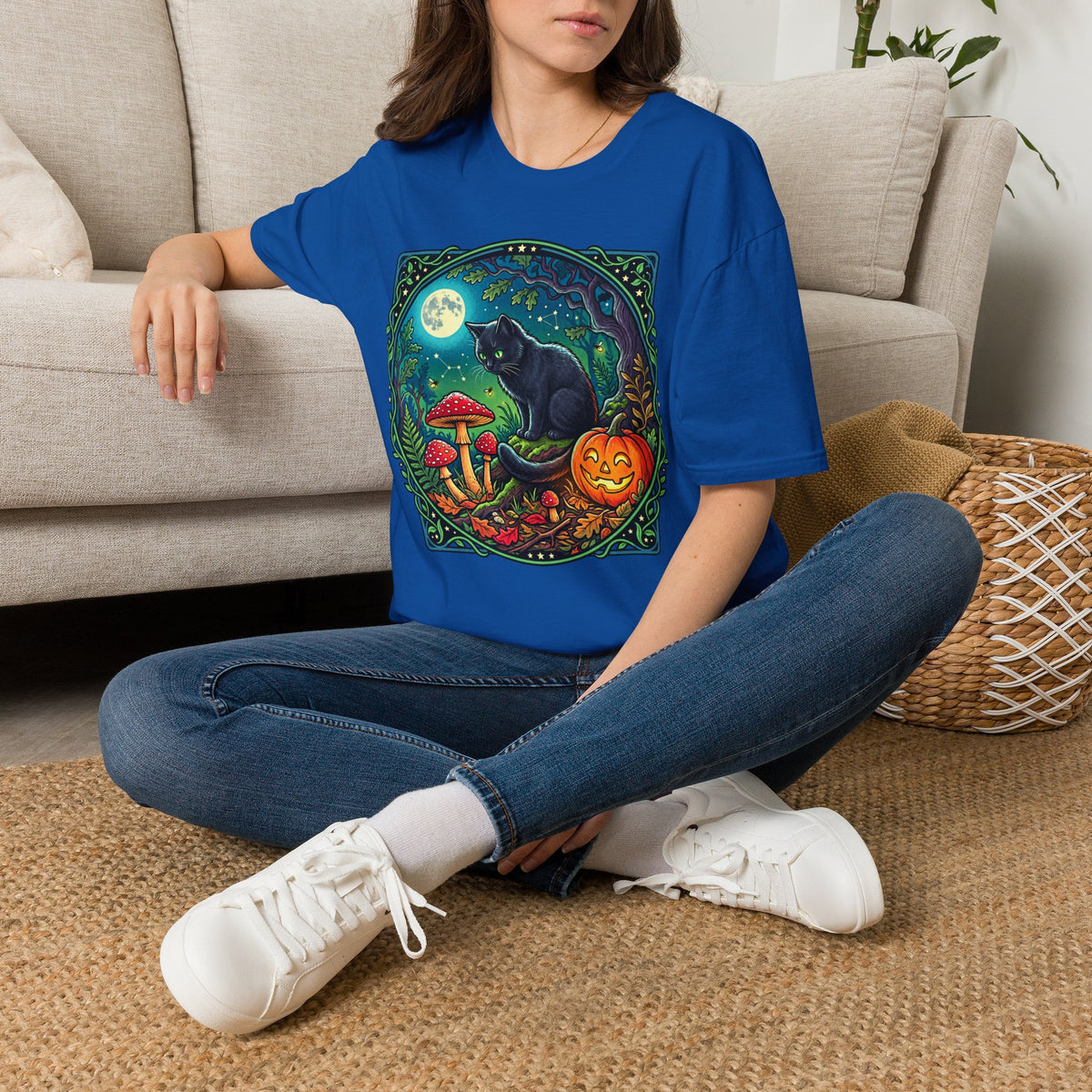 Festive Mushroom Halloween Tee | Universal Apparel Master