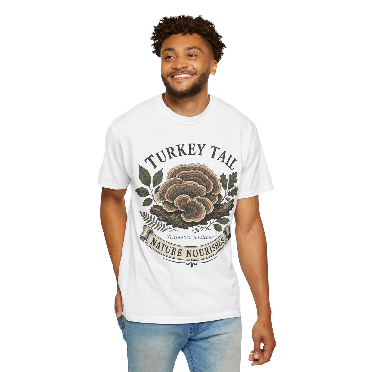 Turkey Tail Mushroom T-Shirt — Nature Nourishes Botanical Tee