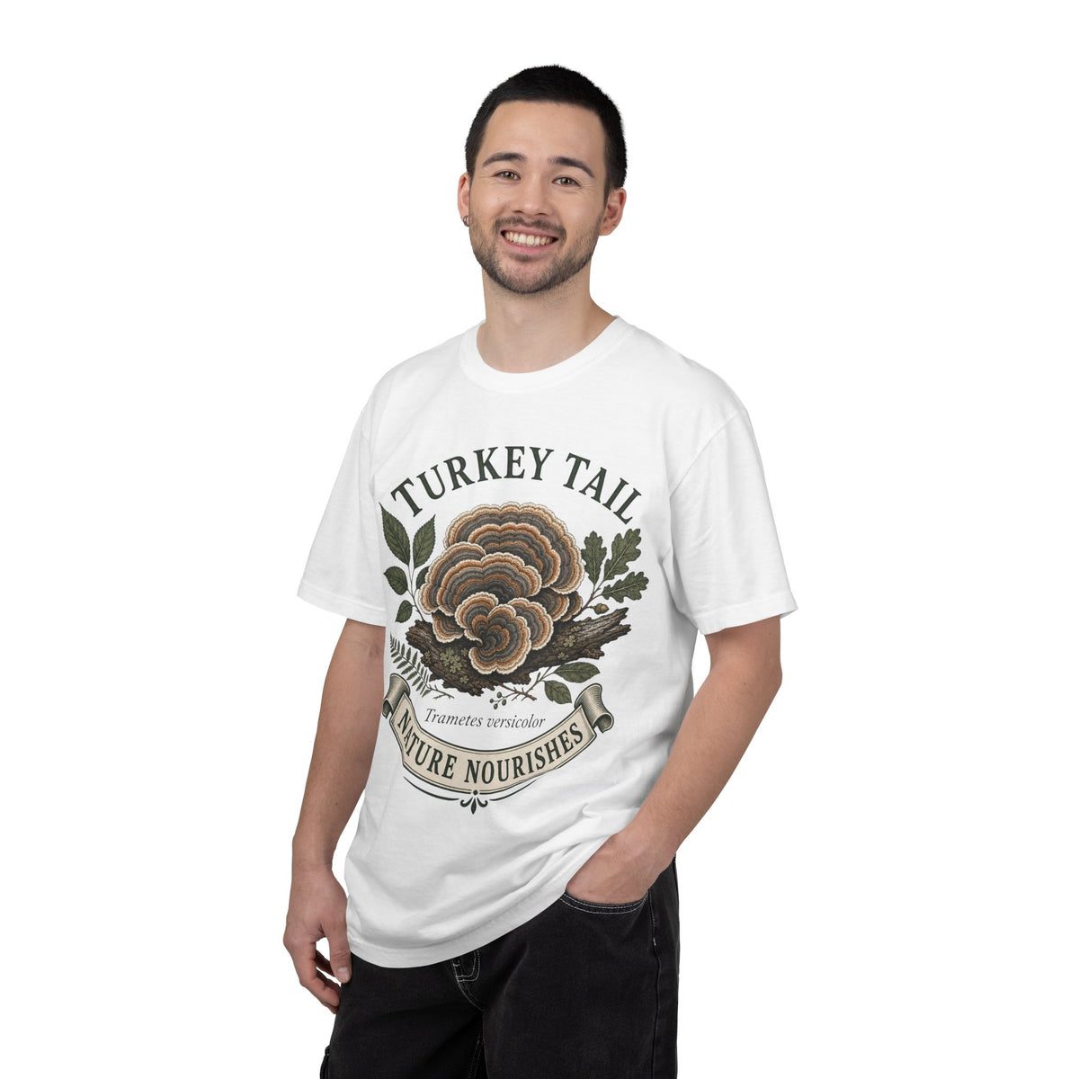 Turkey Tail Mushroom T-Shirt — Nature Nourishes Botanical Tee