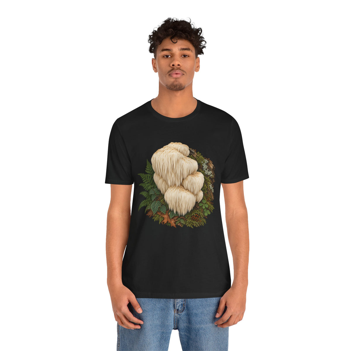 Lion's Mane Mushroom Portrait Tee - Rebuilt