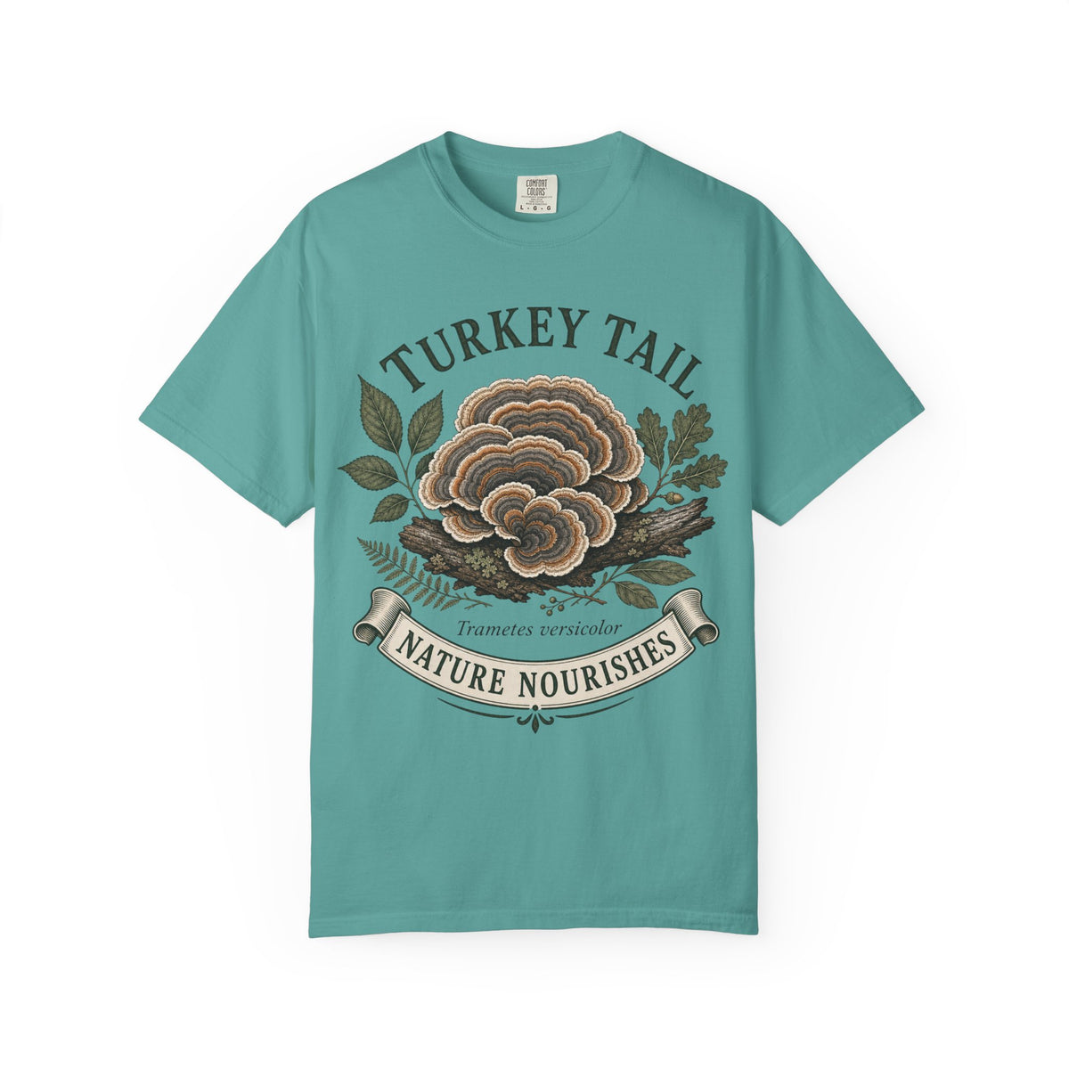 Turkey Tail Mushroom T-Shirt — Nature Nourishes Botanical Tee