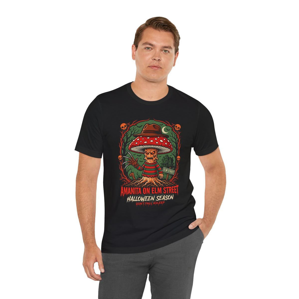 Amanita on Elm Street Halloween Tee