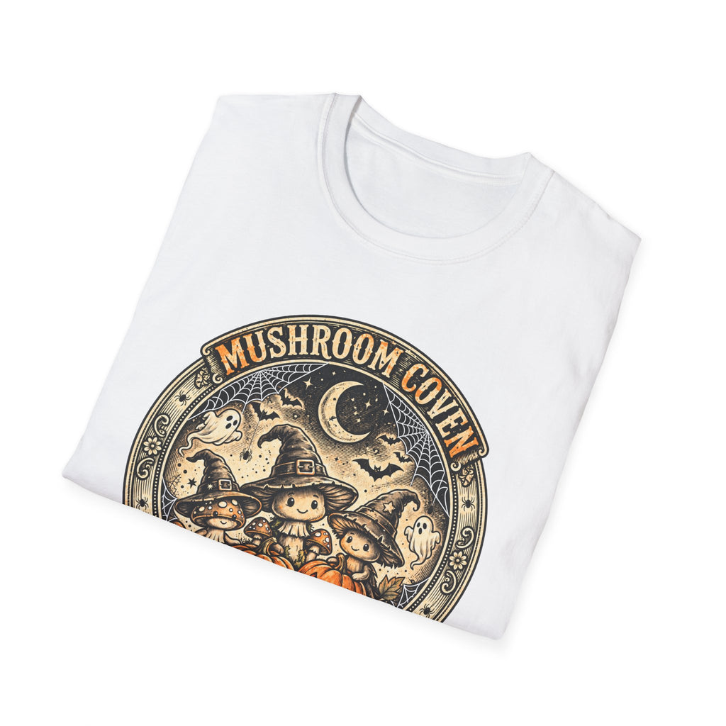 Mushroom Coven Trick or Treat Halloween Tee - Redrawn Web Edition