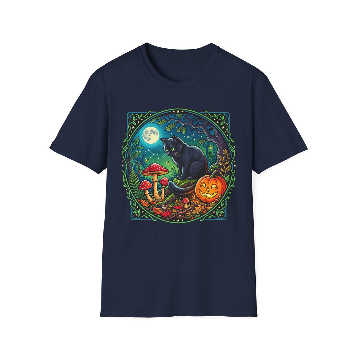Festive Mushroom Halloween Tee | Universal Apparel Master