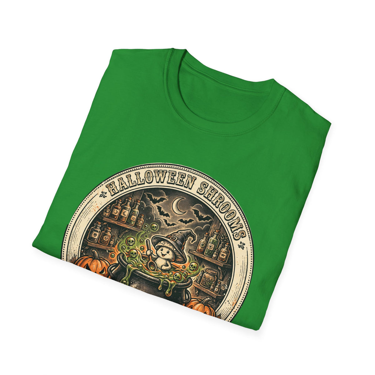 Halloween Shrooms Spooky Cauldron Halloween Tee