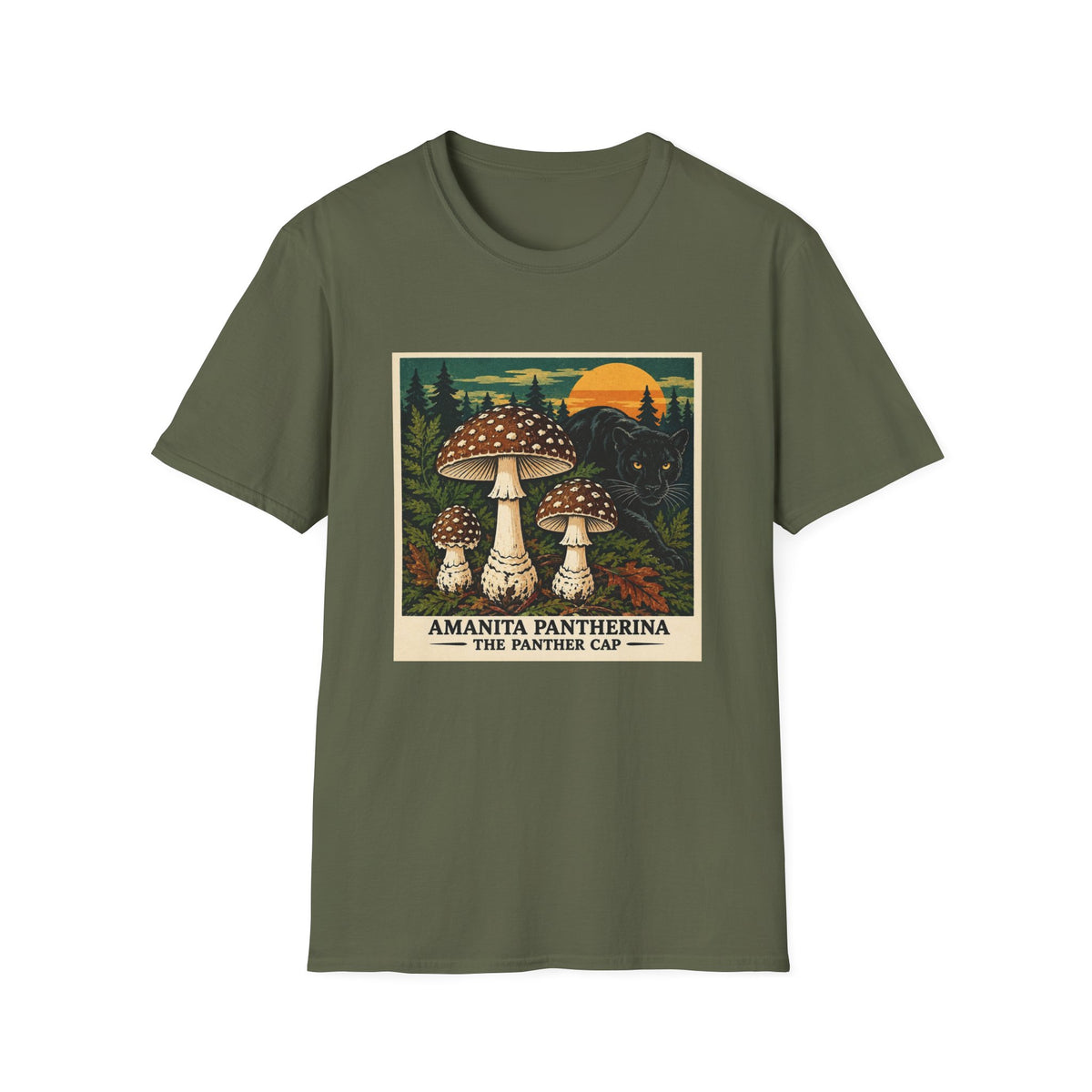 Amanita Pantherina - The Panther Cap Vintage Poster T-Shirt
