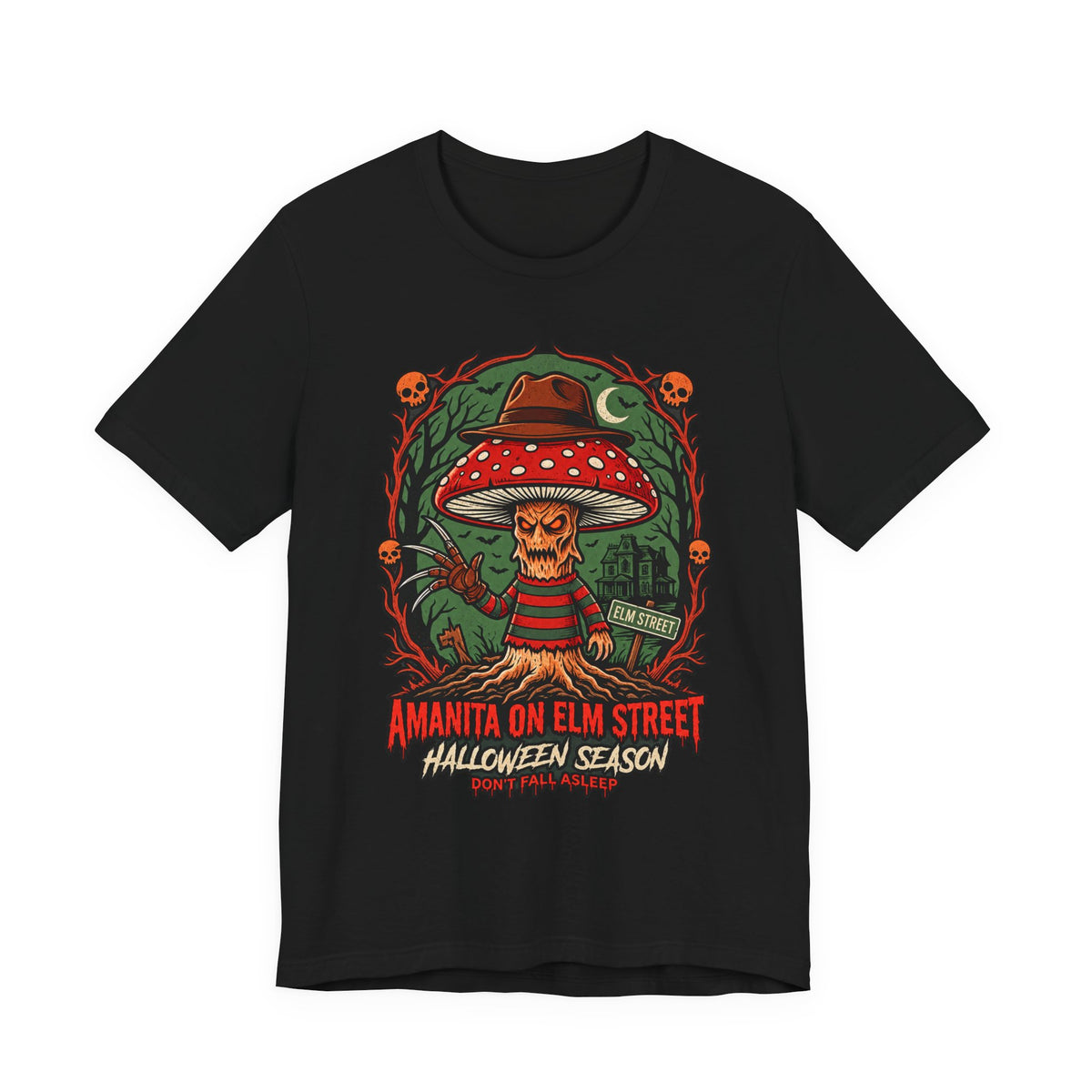 Amanita on Elm Street Halloween Tee