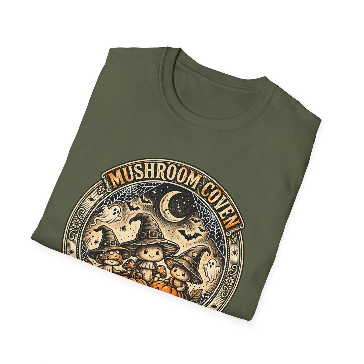 Mushroom Coven Trick or Treat Halloween Tee - Redrawn Web Edition