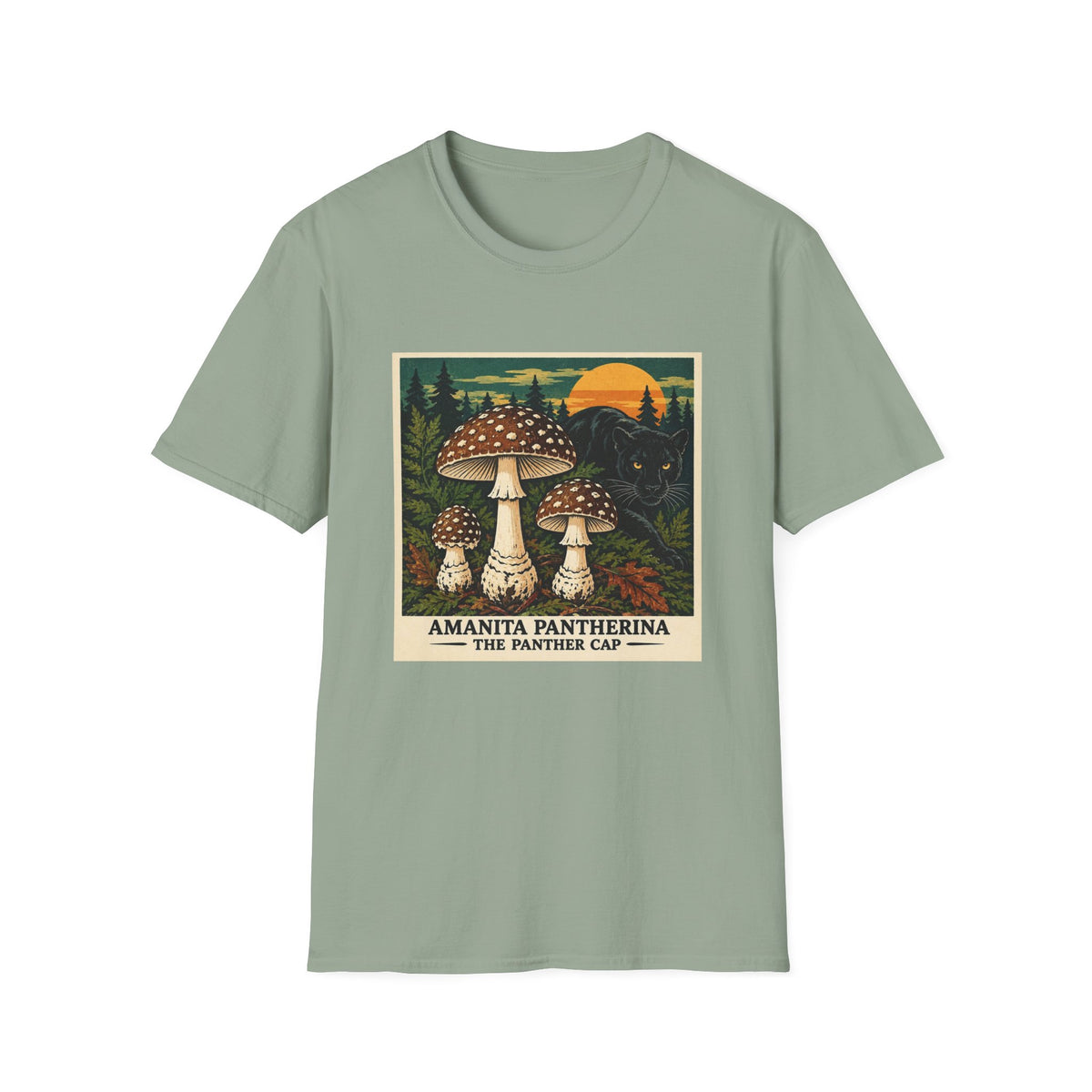 Amanita Pantherina - The Panther Cap Vintage Poster T-Shirt