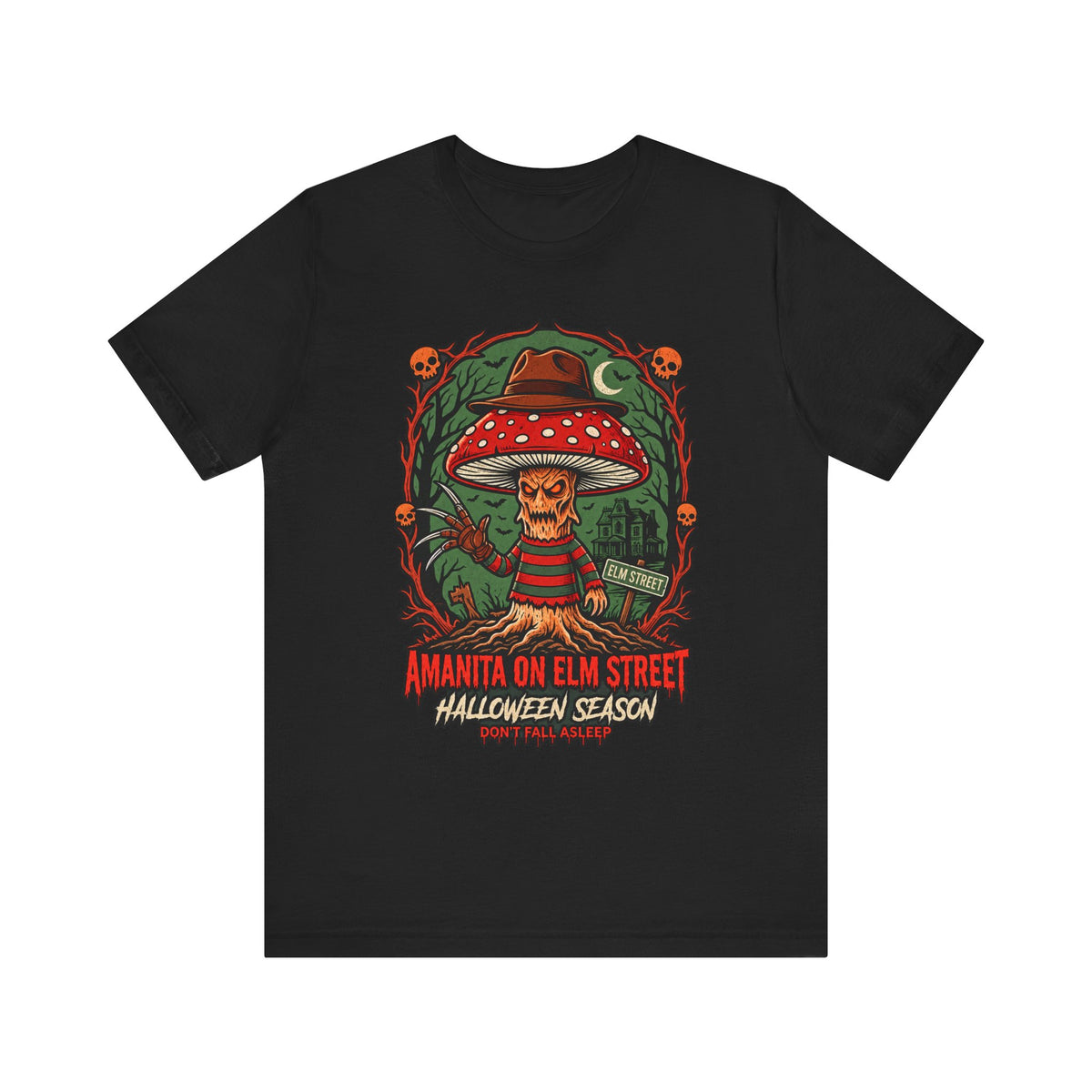 Amanita on Elm Street Halloween Tee