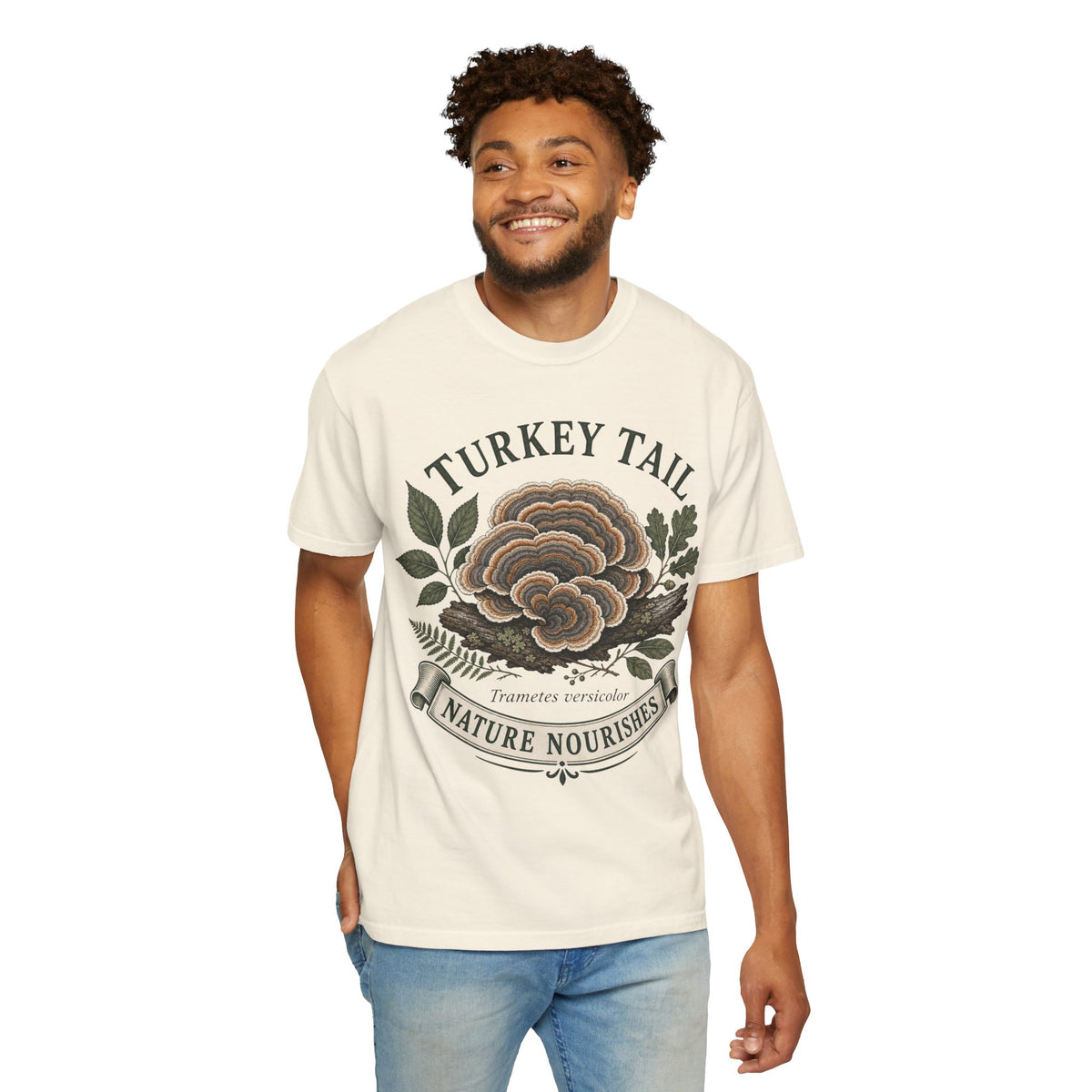 Turkey Tail Mushroom T-Shirt — Nature Nourishes Botanical Tee