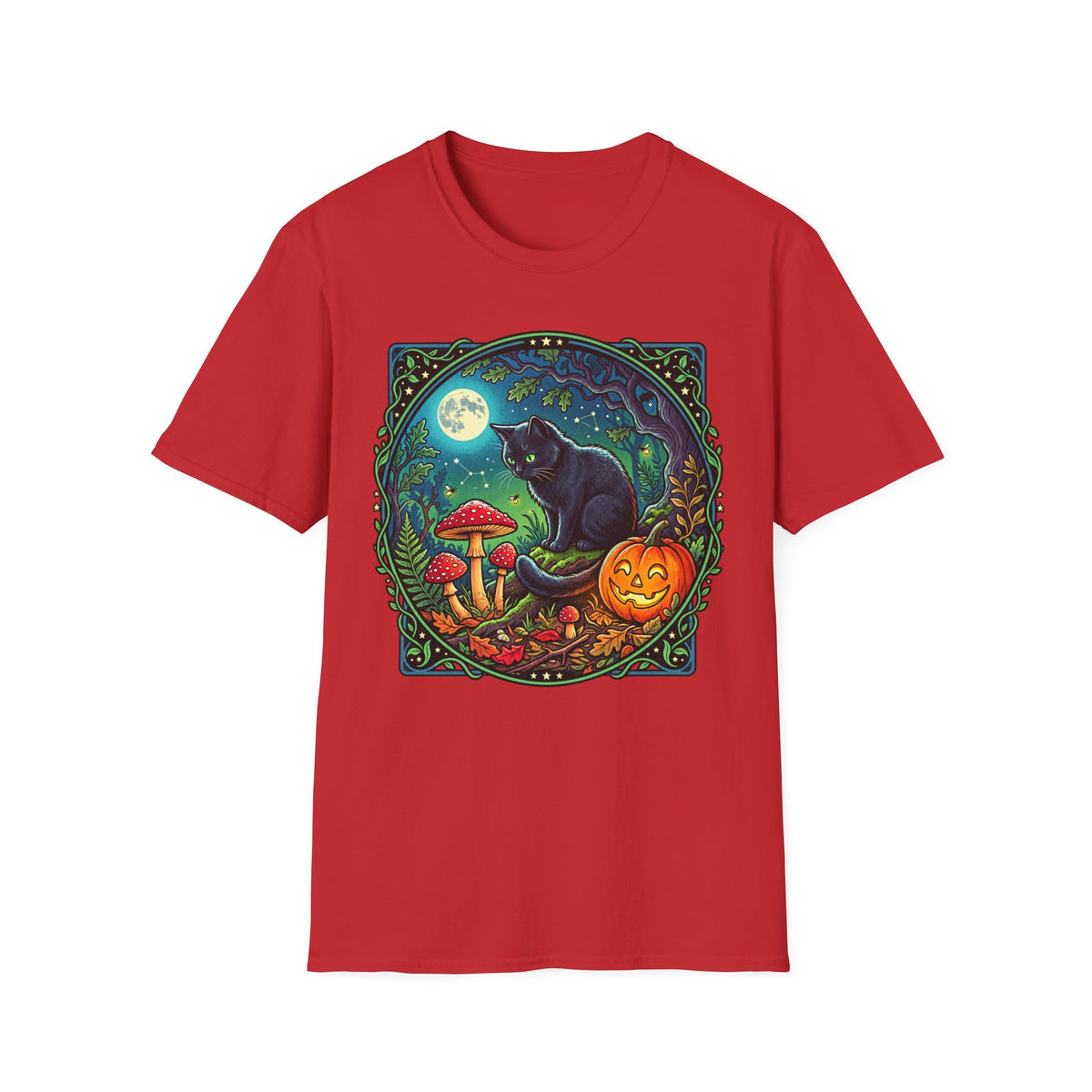 Festive Mushroom Halloween Tee | Universal Apparel Master