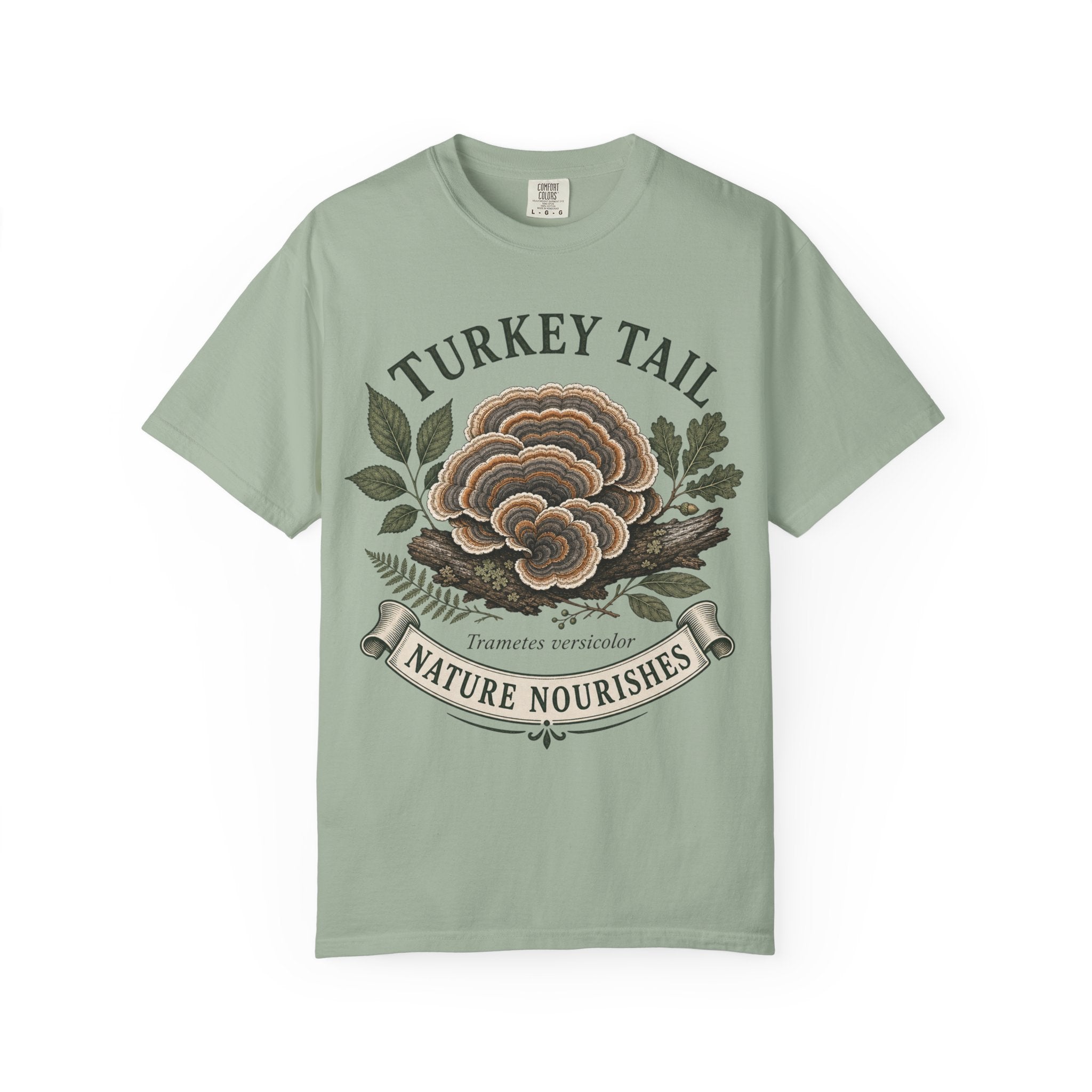 Turkey Tail Mushroom T-Shirt — Nature Nourishes Botanical Tee