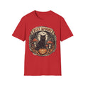 Stay Spooky - Black Cat Familiar Vintage Badge Halloween Tee