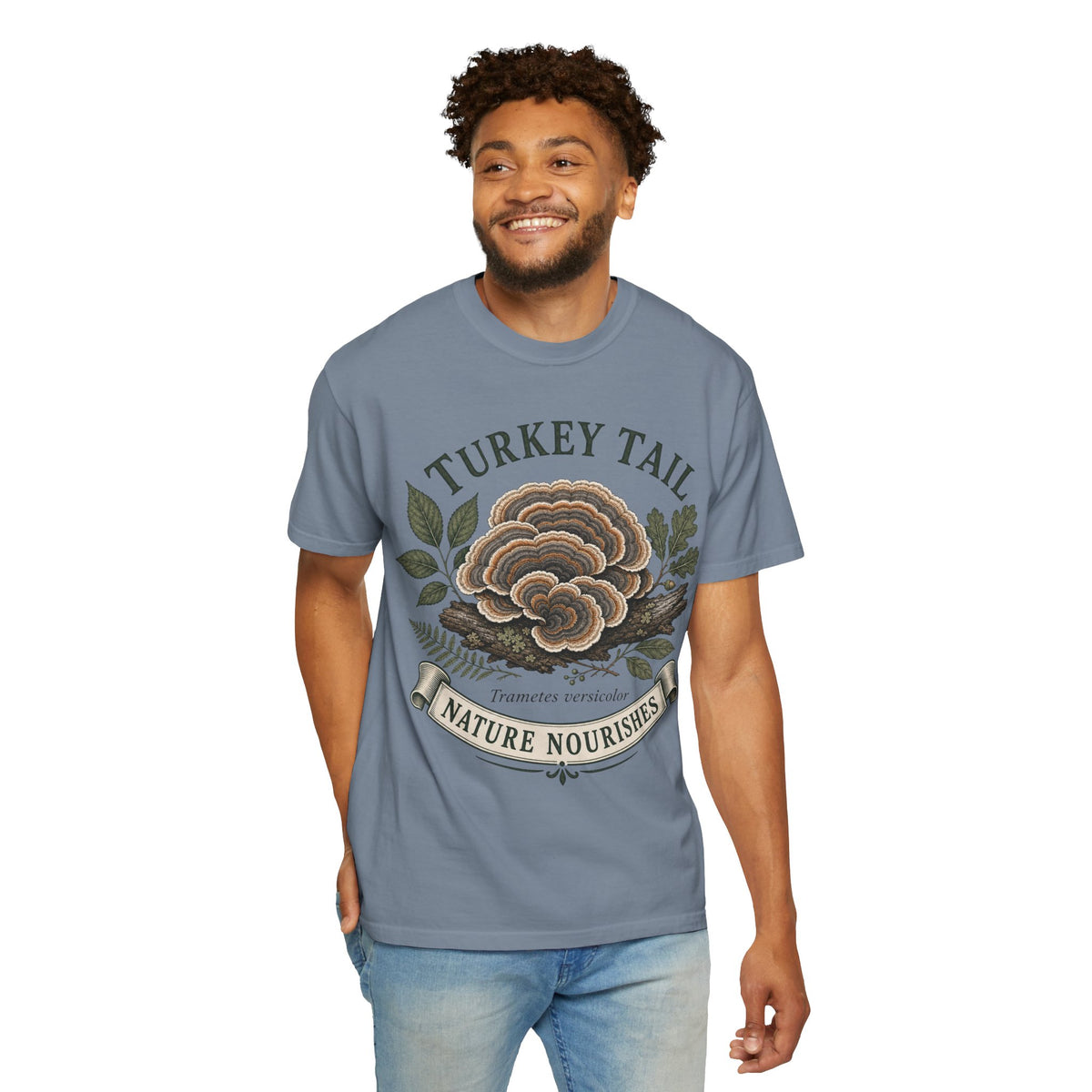 Turkey Tail Mushroom T-Shirt — Nature Nourishes Botanical Tee