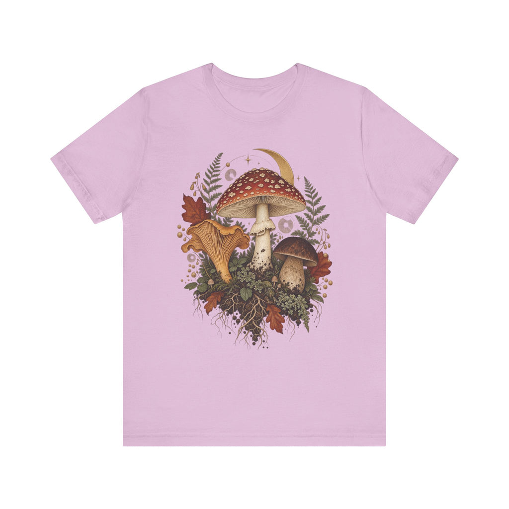 Mushroom Moon T‑Shirt — Vintage Foraged Fungi Tee