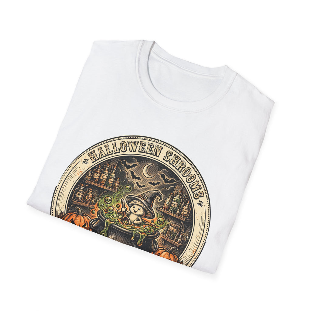 Halloween Shrooms Spooky Cauldron Halloween Tee