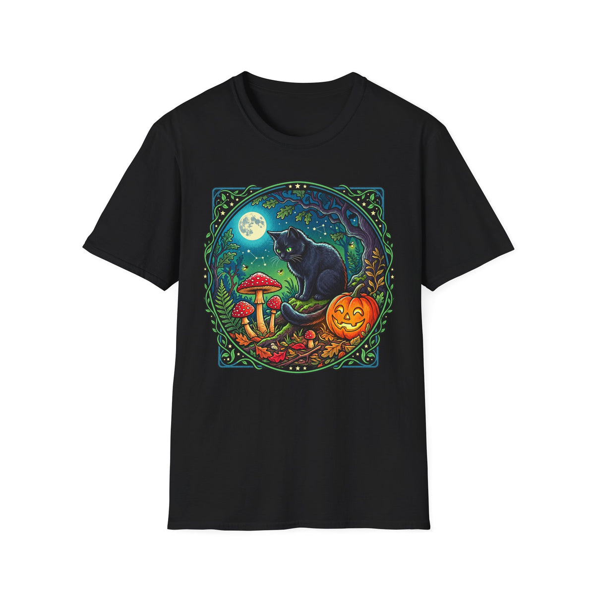 Festive Mushroom Halloween Tee | Universal Apparel Master