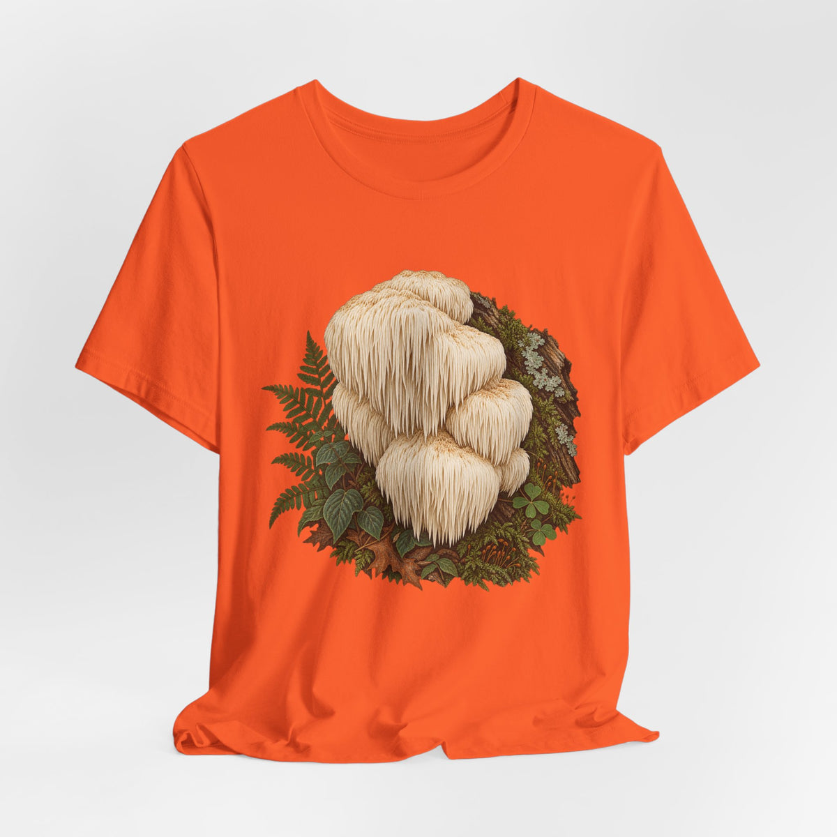 Lion's Mane Mushroom Portrait Tee - Rebuilt