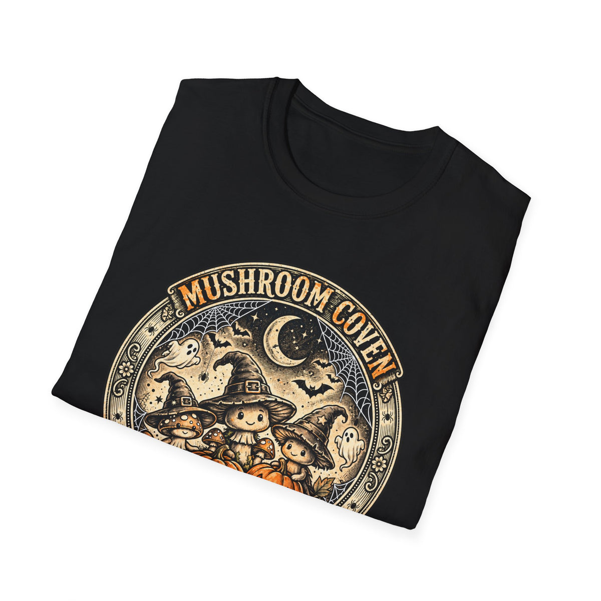 Mushroom Coven Trick or Treat Halloween Tee - Redrawn Web Edition