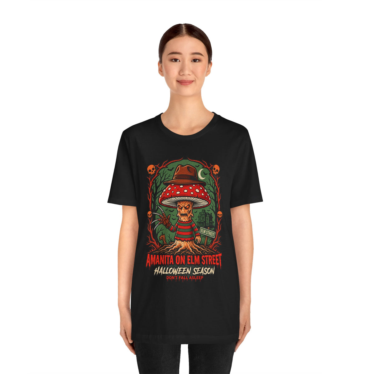 Amanita on Elm Street Halloween Tee