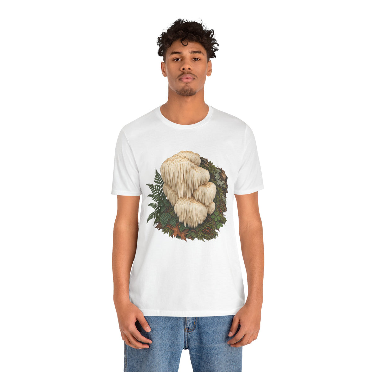 Lion's Mane Mushroom Portrait Tee - Rebuilt
