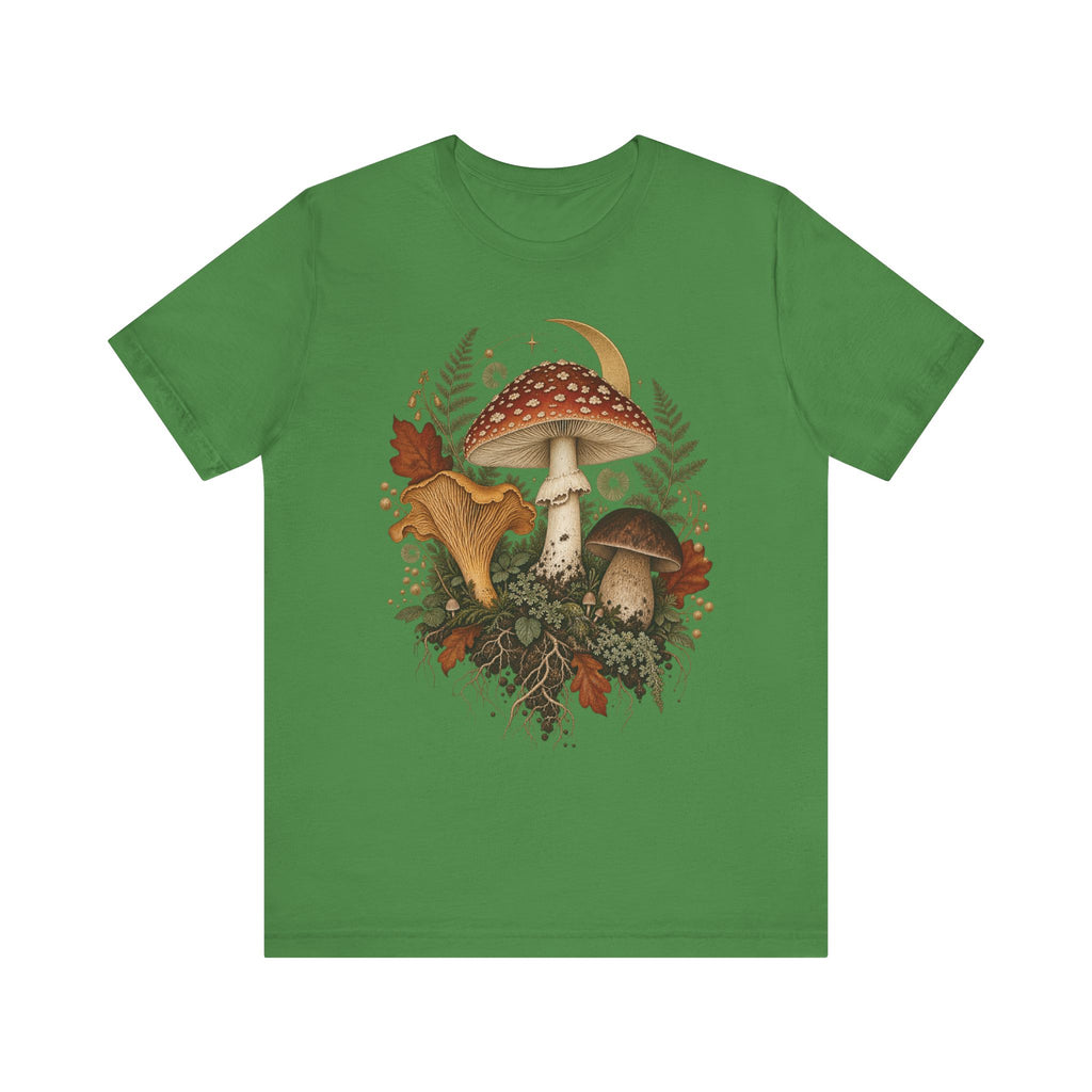 Mushroom Moon T‑Shirt — Vintage Foraged Fungi Tee