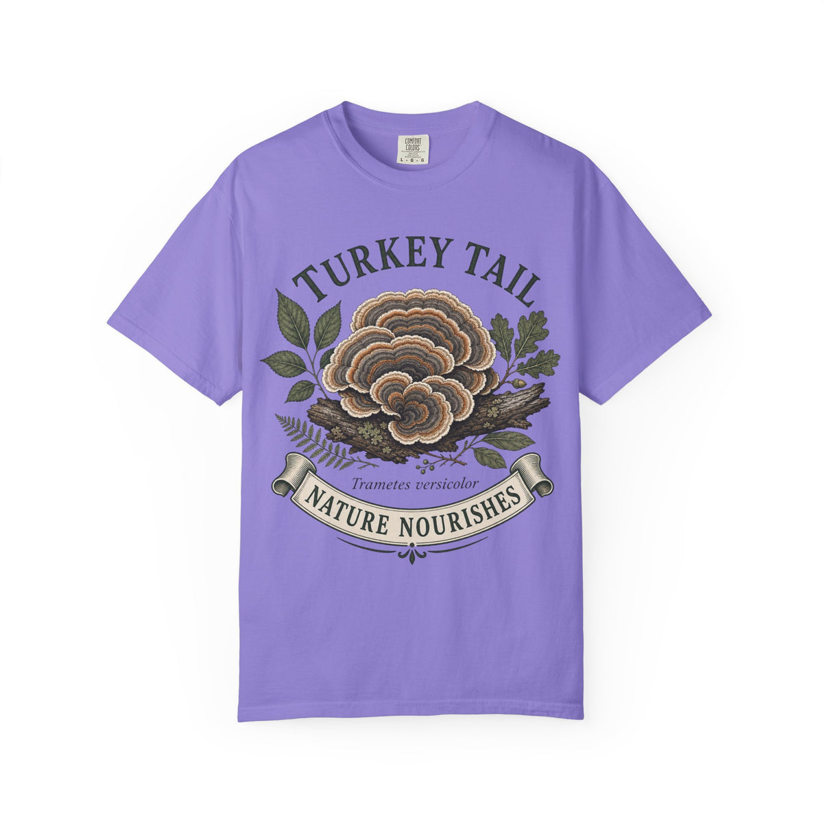 Turkey Tail Mushroom T-Shirt — Nature Nourishes Botanical Tee