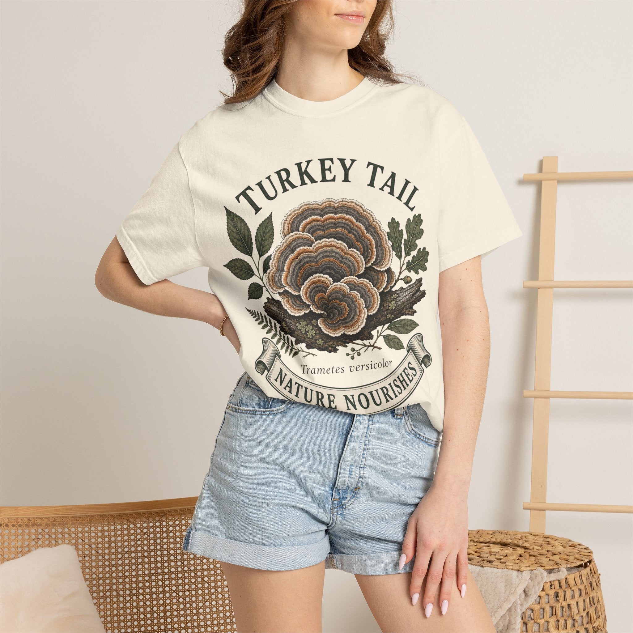 Turkey Tail Mushroom T-Shirt — Nature Nourishes Botanical Tee