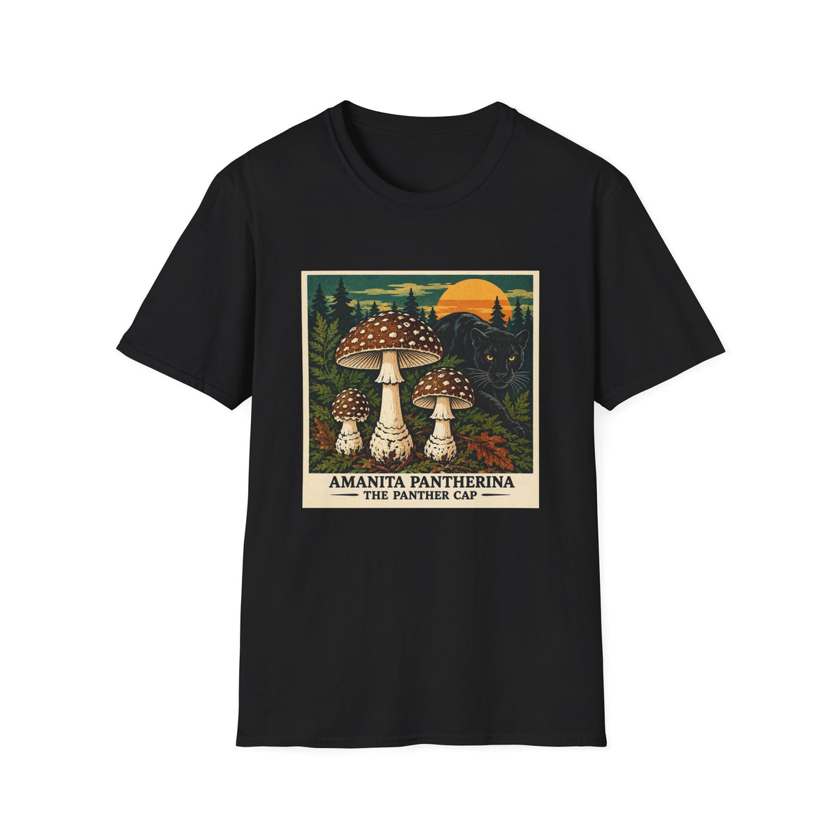 Amanita Pantherina - The Panther Cap Vintage Poster T-Shirt