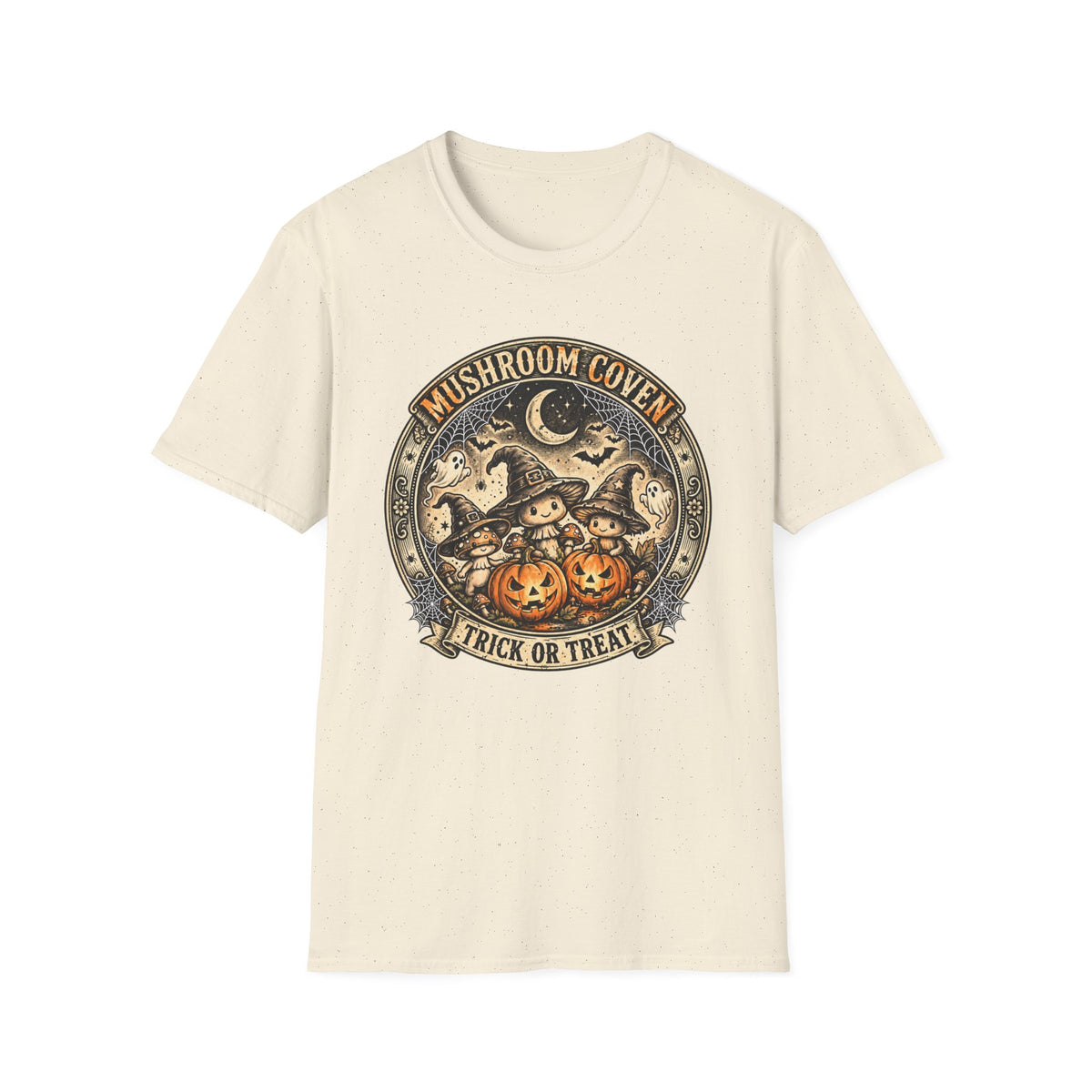 Mushroom Coven Trick or Treat Halloween Tee - Redrawn Web Edition