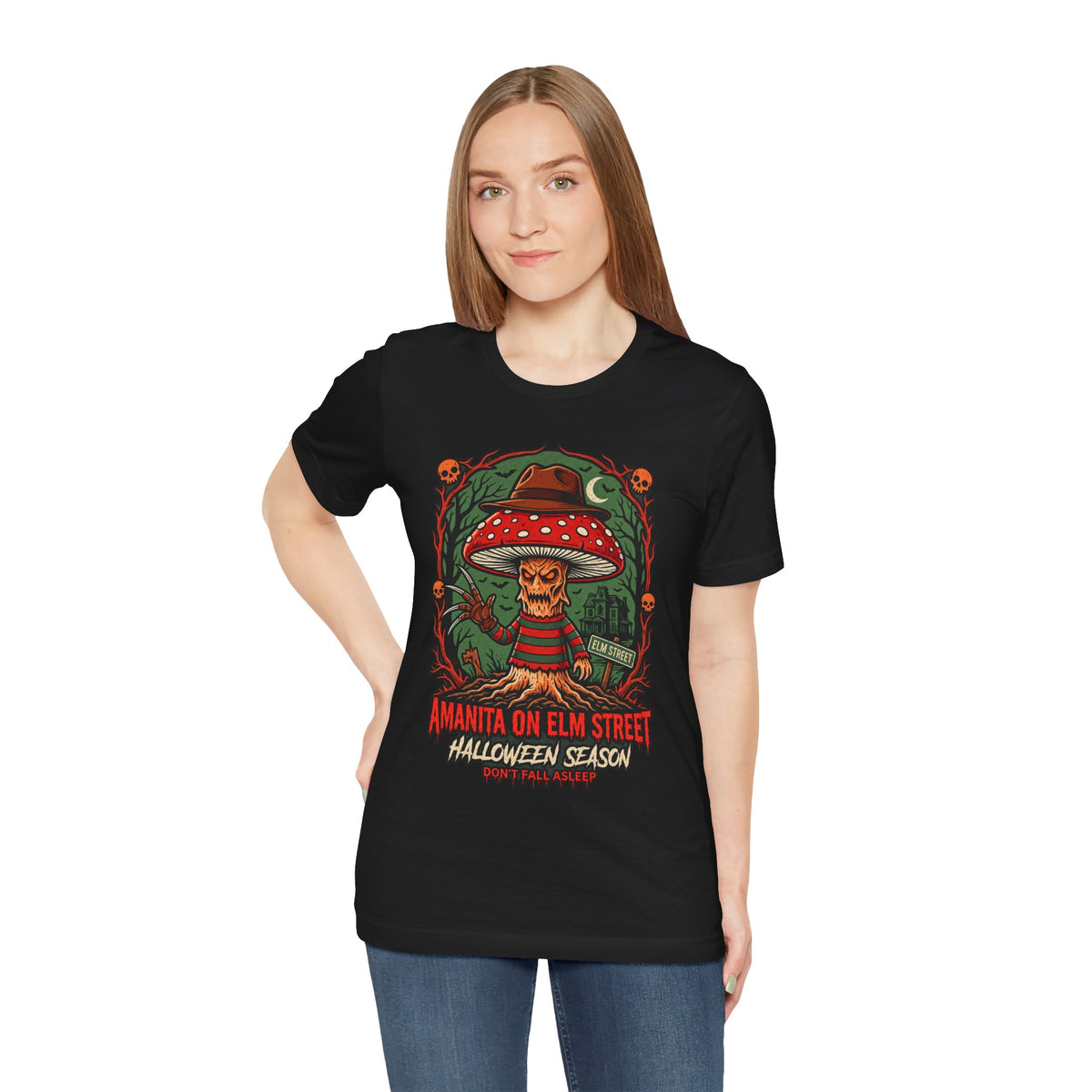 Amanita on Elm Street Halloween Tee