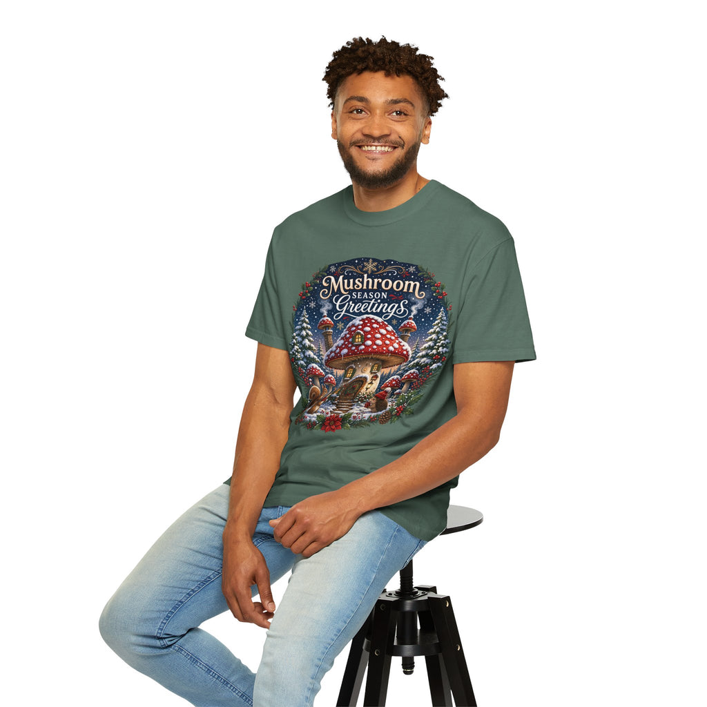 Mushroom Season's Greetings T‑Shirt