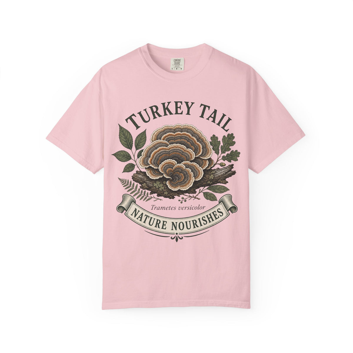Turkey Tail Mushroom T-Shirt — Nature Nourishes Botanical Tee