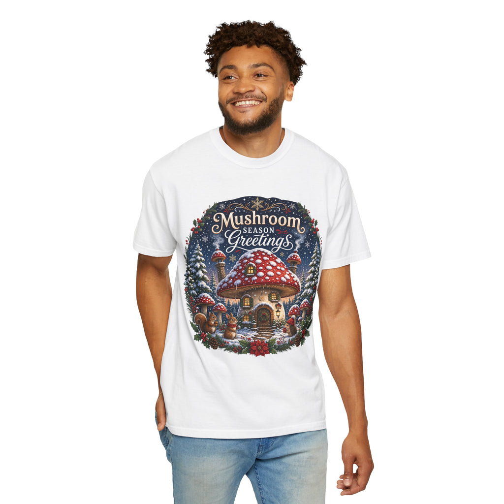 Mushroom Season's Greetings T‑Shirt