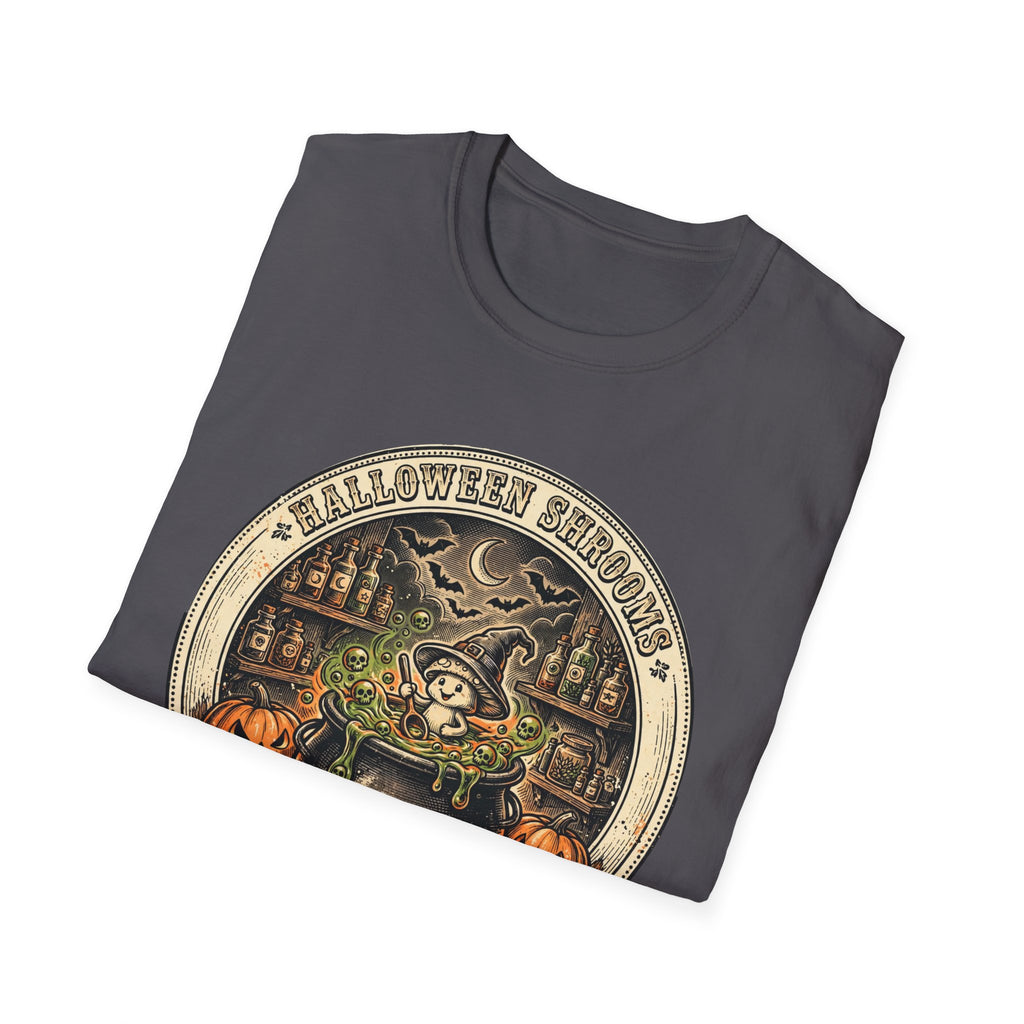 Halloween Shrooms Spooky Cauldron Halloween Tee
