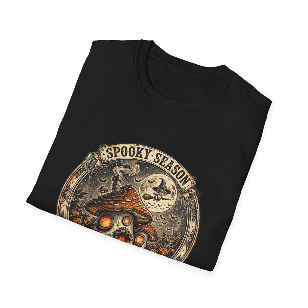 Haunted Harvest - Spooky Season Vintage Badge T-Shirt