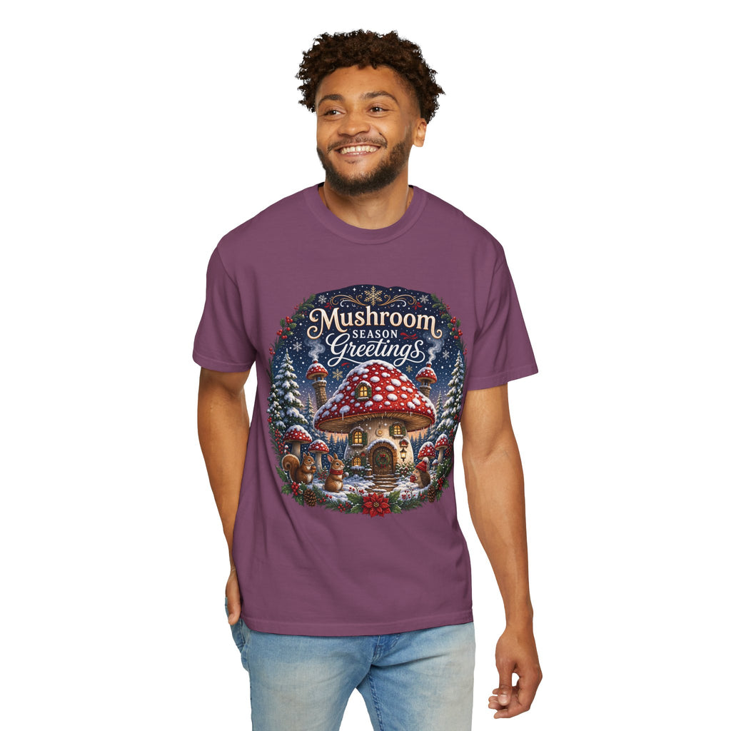 Mushroom Season's Greetings T‑Shirt