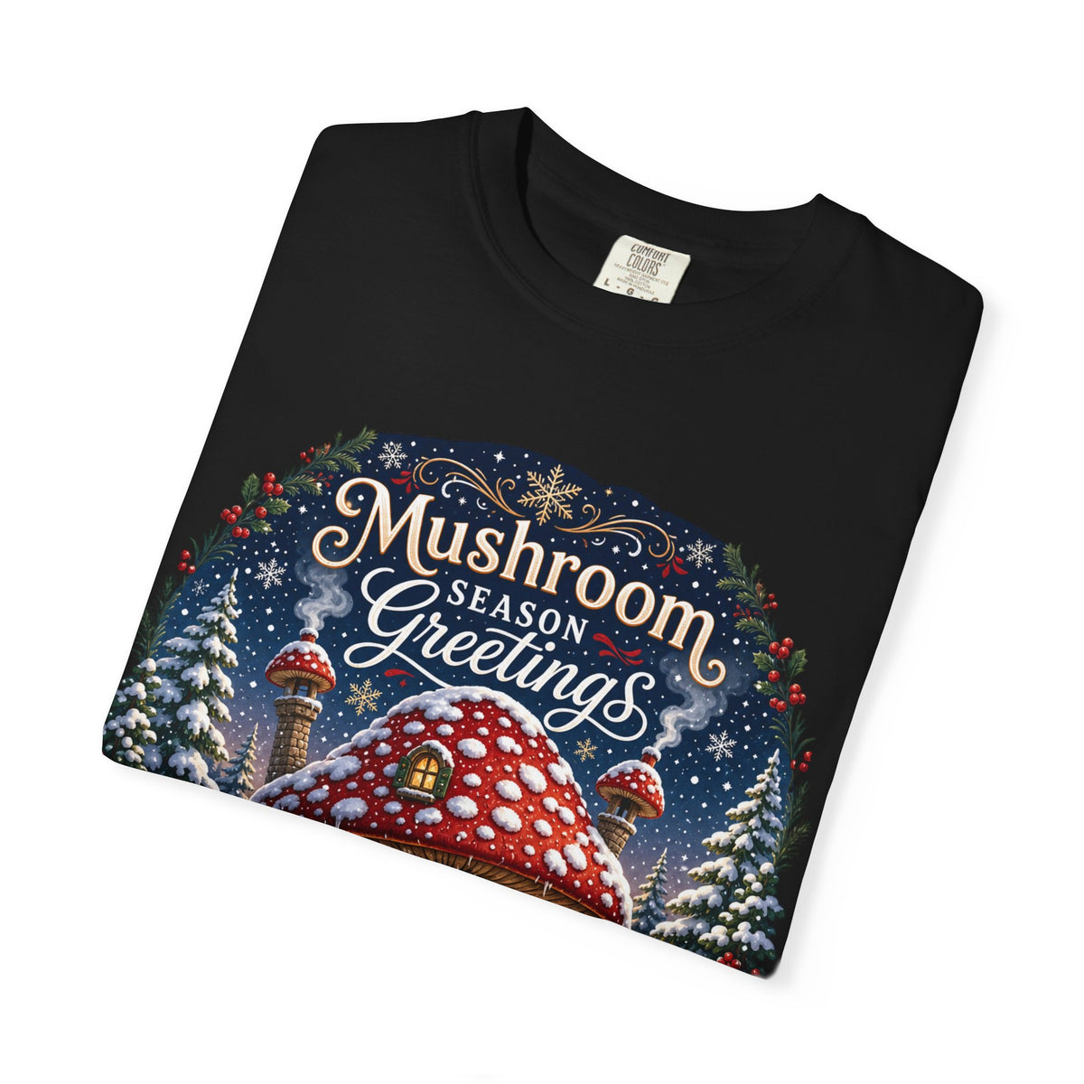 Mushroom Season's Greetings T‑Shirt
